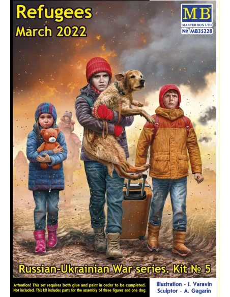 Russian-Ukrainian War series, Kit No 5. Refugees, March 2022, 1/35 ...