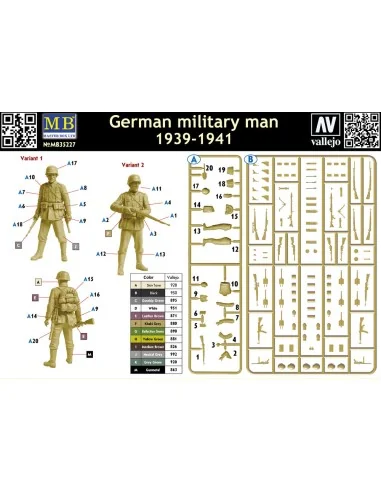 German military man, 1939-1941, 1/35 - Master Box Ltd. 35227