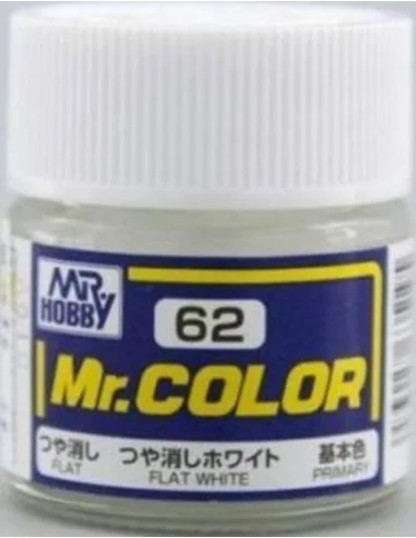 Mr Hobby -Gunze Mr. Color (10 ml) Flat White - Mr Hobby - Gunze C-062