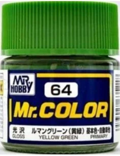 Mr Hobby -Gunze Mr. Color (10 ml) Yellow Green - Mr Hobby - Gunze C...
