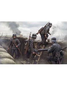 German Infantrymen before the attack. WWI era. Achtung, Panzer!, 1/... 2