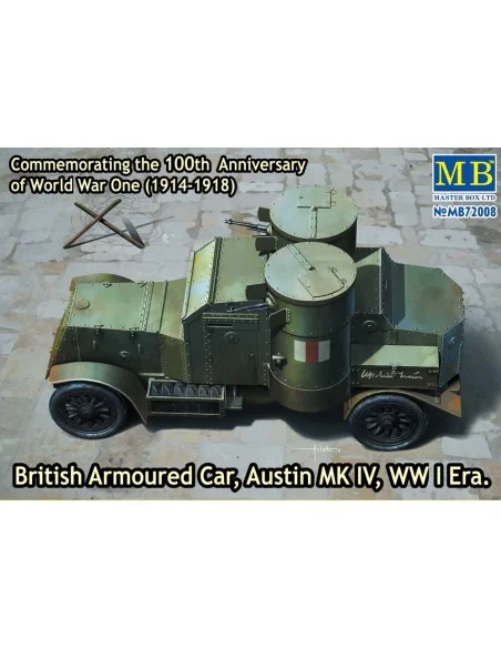 Austin Mk.IV British armored car, 1914-18, 1/72 - Master Box Ltd. 7...