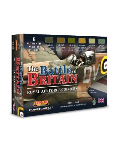 Battle Of Britain, Royal Air Force Colors 6 x 22 ml - Lifecolor CS35