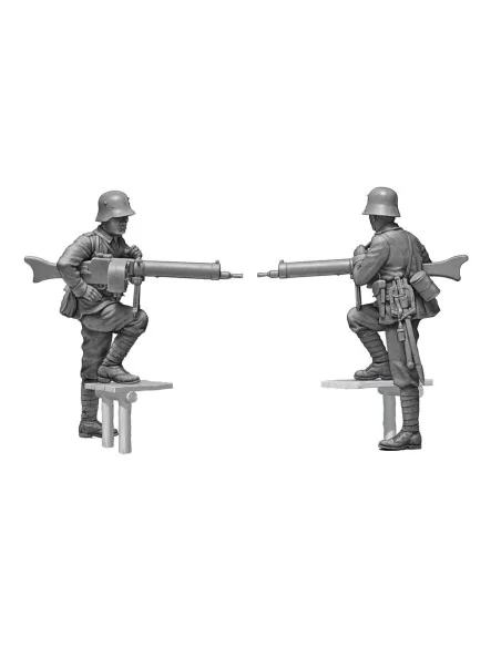German Infantrymen before the attack. WWI era. Achtung, Panzer!, 1/...