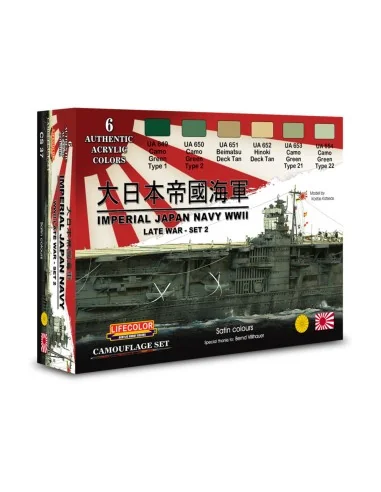 Imperial Japan Navy WWII, Late War, Set N. 2 6 x 22 ml - Lifecolor ...