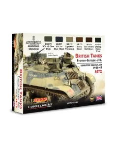 British Tanks, France-Europe, U.K., Disruptive Camouflage, Set 2 6 ...