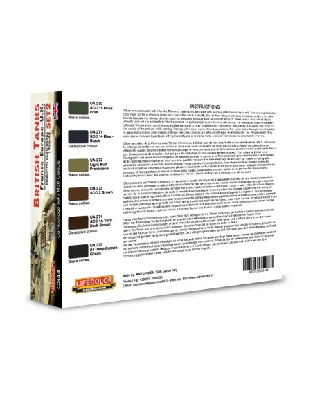 British Tanks, France-Europe, U.K., Disruptive Camouflage, Set 2 6 ...
