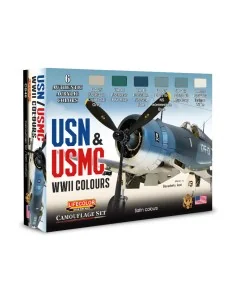 USN & USMC WWII Colors 6 x 22 ml - Lifecolor CS46