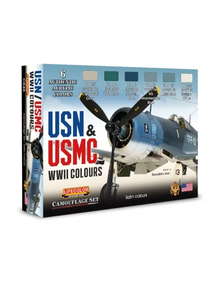 USN & USMC WWII Colors 6 x 22 ml - Lifecolor CS46