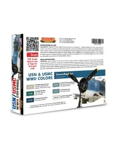 USN & USMC WWII Colors 6 x 22 ml - Lifecolor CS46 2