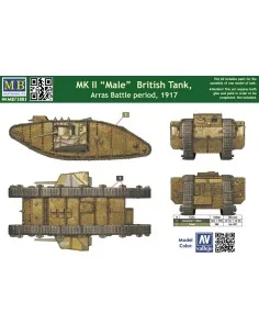 Mk II Male British tank.Arras Battle per, 1/72 - Master Box Ltd. 72005 2