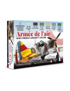 WWII French Aircraft Colors - Armée De L'Air 6 x 22 ml - Lifecolor ...