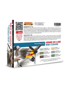 WWII French Aircraft Colors - Armée De L'Air 6 x 22 ml - Lifecolor ... 2