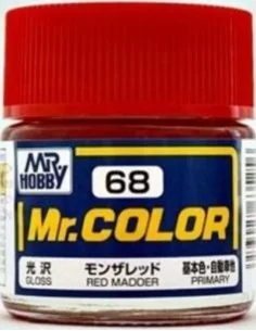 Mr Hobby -Gunze Mr. Color (10 ml) Madder Red - Mr Hobby - Gunze C-068