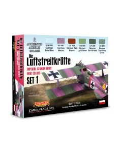 Imperial German Army WWI Colors Set1 6 x 22 ml - Lifecolor CS57