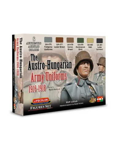 The Austro-Hungarian Army Uniforms 1916-1918 6 x 22 ml - Lifecolor ...