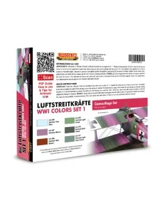 Imperial German Army WWI Colors Set1 6 x 22 ml - Lifecolor CS57 2
