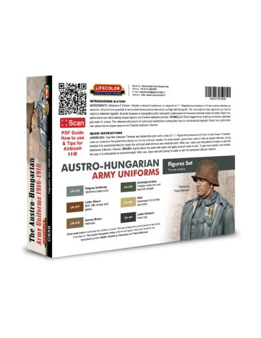 The Austro-Hungarian Army Uniforms 1916-1918 6 x 22 ml - Lifecolor ...
