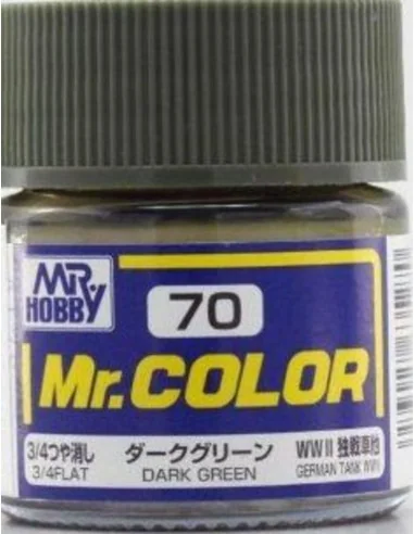 Mr Hobby -Gunze Mr. Color (10 ml) Dark Green - Mr Hobby - Gunze C-070