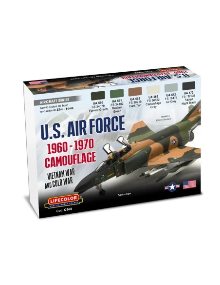 US Air Force 1960-1970 Camouflage 6 x 22 ml - Lifecolor CS62