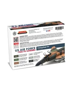 US Air Force 1960-1970 Camouflage 6 x 22 ml - Lifecolor CS62 2