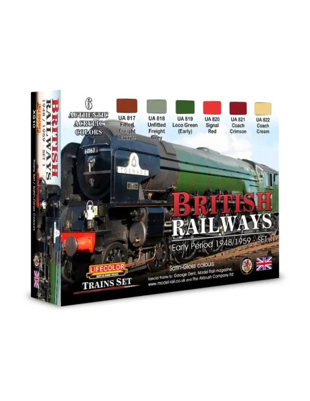 British Railways 1 6 x 22 ml - Lifecolor XS10