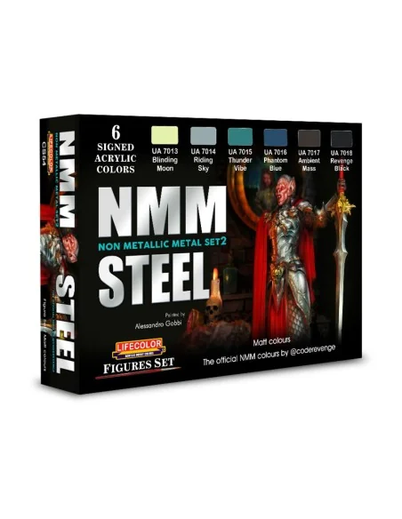 NMM – Non Metallic Metal – Set 2 STEEL 6 x 22 ml - Lifecolor CS54