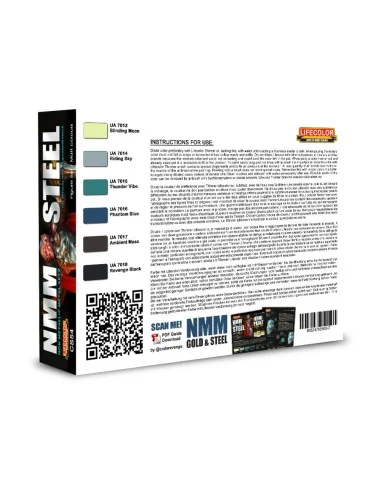 NMM – Non Metallic Metal – Set 2 STEEL 6 x 22 ml - Lifecolor CS54