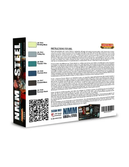 NMM – Non Metallic Metal – Set 2 STEEL 6 x 22 ml - Lifecolor CS54