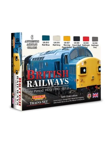 British Railways 3 6 x 22 ml - Lifecolor XS12