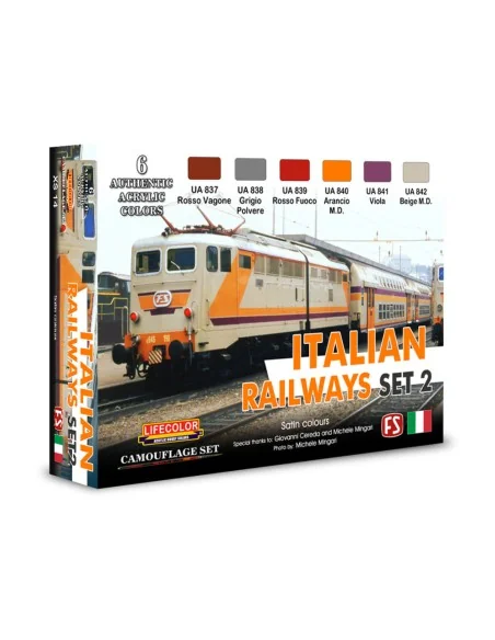 Italian Railways Set 2 6 x 22 ml - Lifecolor XS14