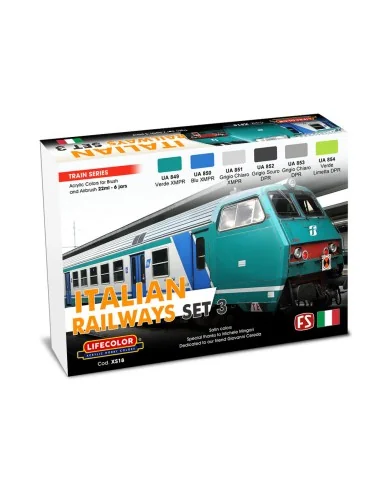 Italian Railways Set 3 6 x 22 ml - Lifecolor XS18