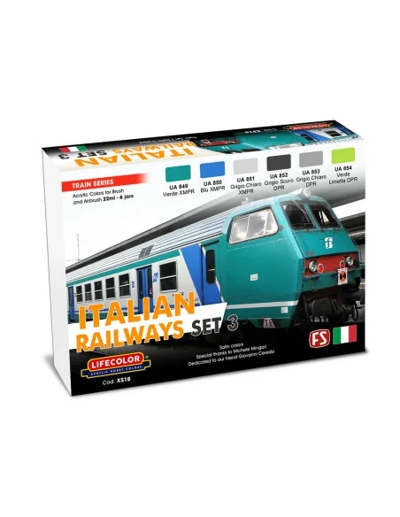 Italian Railways Set 3 6 x 22 ml - Lifecolor XS18
