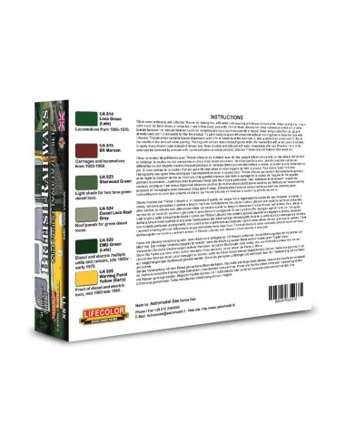 British Railways 2 6 x 22 ml - Lifecolor XS11