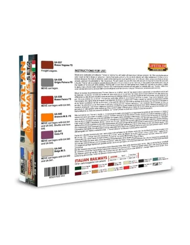 [NO_DESC] Italian Railways Set 2 6 x 22 ml - Lifecolor XS14