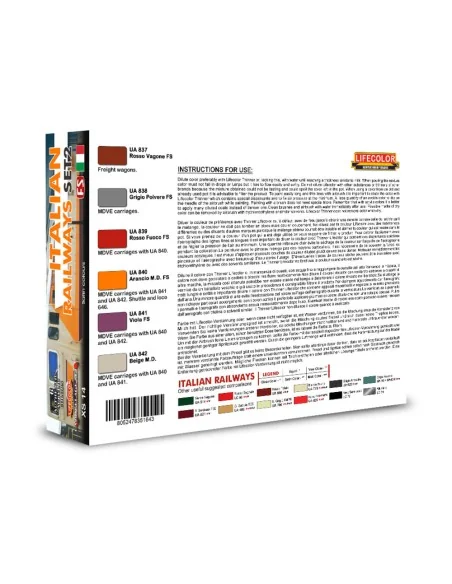 Italian Railways Set 2 6 x 22 ml - Lifecolor XS14