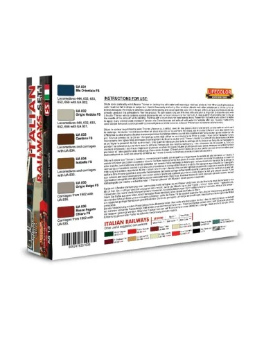 Italian Railways Set 1 6 x 22 ml - Lifecolor XS13