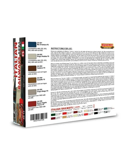 [NO_DESC] Italian Railways Set 1 6 x 22 ml - Lifecolor XS13