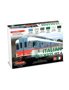 Italian Railways Set 4 6 x 22 ml - Lifecolor XS19