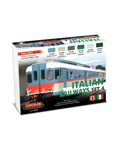 Italian Railways Set 4 6 x 22 ml - Lifecolor XS19
