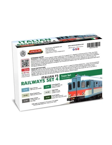 Italian Railways Set 4 6 x 22 ml - Lifecolor XS19