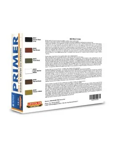 6 Coloured Acrylic Primers 6 x 22 ml - Lifecolor PS01 2