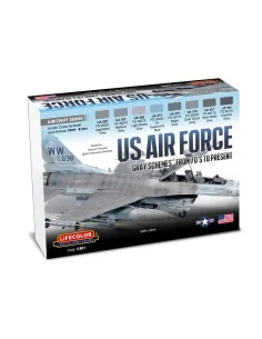 US Air Force “Gray Schemes” From 70'S To Present 8 x 22 ml - Lifeco...