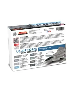 US Air Force “Gray Schemes” From 70'S To Present 8 x 22 ml - Lifeco... 2