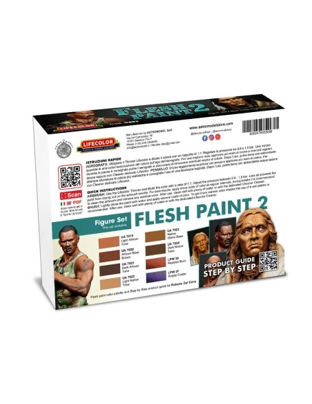 Flesh Paint Set 2 8 x 22 ml - Lifecolor CE03