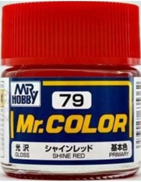 Mr Hobby -Gunze Mr. Color (10 ml) Shine Red - Mr Hobby - Gunze C-079