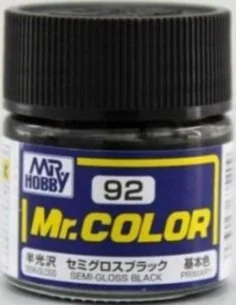 Mr Hobby -Gunze Mr. Color (10 ml) Semi Gloss Black - Mr Hobby - Gun...