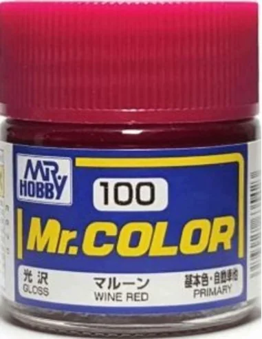 Mr Hobby -Gunze Mr. Color (10 ml) Wine Red - Mr Hobby - Gunze C-100