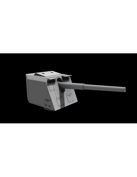15 cm TbtsK C/36 WWII German Atlantic Wall Gun, 1/72 - Planet Model...
