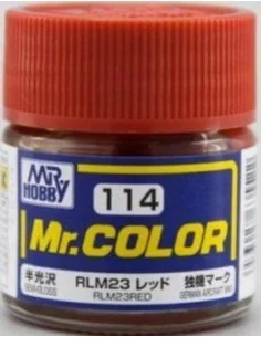 Mr Hobby -Gunze Mr. Color (10 ml) RLM23 Red - Mr Hobby - Gunze C-114